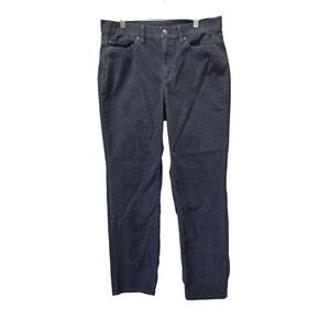 LL Bean Favorite Fit Corduroy Pants Womens 12 Reg BeanFlex Straight Leg Gray